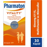 Pharmaton Vitality 30 Kapsül - Ginseng G115, Multivitamin ve Mineraller
