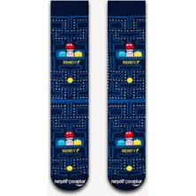 Neşeli Çoraplar Pacman Renkli Erkek Çorap