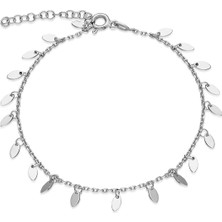 Adal Silver Kadın Gümüş Oval Pullu Bileklik