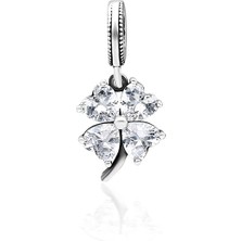 Adal Silver Kadın Gümüş Zirkon Taşlı Yonca Bileklik Charmı