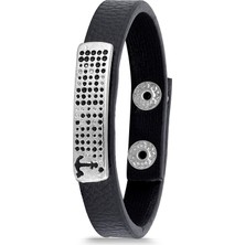 Duke Nickle Erkek Çapa Figürlü Deri Bileklik DEBL2024