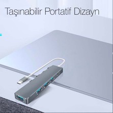 Ally 5 In 1 Type C Dönüştürücü 4 USB Portlu Adaptör Hub Çoklayıcı AL-34942