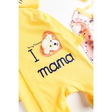 Babymod I Love Mama Ikili Uzun Kollu Erkek Bebek Tulum Takım