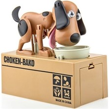 Mobgift Para Yiyen Hırsız Köpek Kumbara (Kahverengi Siyah)