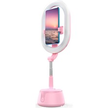 Dacare A10 360 Derece Ayarlanabilir LED Işıklı Katlanabilir Telefon Kelepçeli Tripod (Yurt Dışından)
