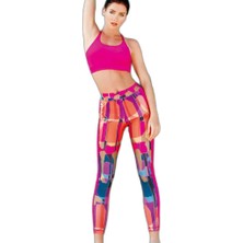 Yeni Inci T128  Yoga-Fitness-Pilates-Koşu Sporcu Tayt Tek Alt