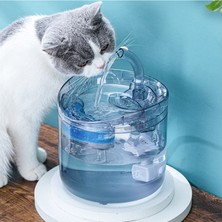 Xgarden 2l Otomatik Kedi Köpek Su Dağıtıcı Şeffaf Filtre Musluk - Ab Fiş (Yurt Dışından)