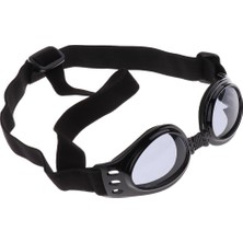 Kesoto Köpek Rüzgar Güneş Gözlüğü Göz Giyim Koruma Pet Goggles Ayarlanabilir Kayış Siyah (Yurt Dışından)