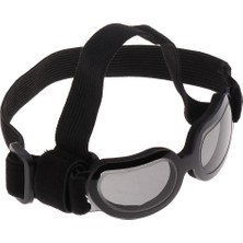 Kesoto Ayarlanabilir Anti-Rüzgar Goggles Pet Köpek Göz Koruma Uv Güneş Gözlüğü Siyah (Yurt Dışından)