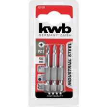 Kwb Bits Uç Seti 3 Parça Endüstriyel Pz 2 50 mm 49121152