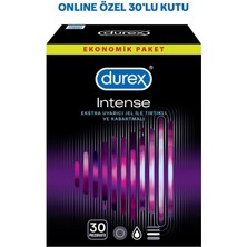 Durex Intense 30'lı Uyarıcı Jelli ve Tırtıklı Prezervatif