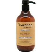 Cheratina Profesyonel Onarıcı ve Yapılandırıcı Şampuan 500 Ml+Besleyici Saç Bakım Maskesi 500 ml