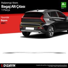 S-Dizayn Hyundai Bayon Krom Bagaj Alt Çıtası 2021 Üzeri