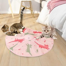 Kapalı Yavru Kedi Elektrikli Kedi Oyuncaklar Kovalayan Avcılık Elektrikli Döner Kuyrukları Pembe Pil Takın