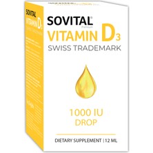 Sovital Premium Vitamin D3 1000 Iu Damla 12 ml