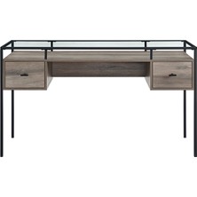 Hitit Dekorasyon Gianna Siyah Metal Çalışma Masası