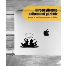 Stickrmarket | Balık Tutan Avcılar | Araba Laptop Duvar Folyo Sticker (Siyah)