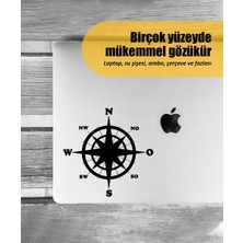 Stickrmarket | Nswo Pusulası | Araba Laptop Duvar Folyo Sticker (Siyah)