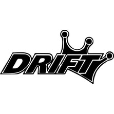 Stickrmarket | Drift | Araba Laptop Duvar Folyo Sticker (Siyah)