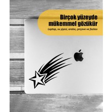 Stickrmarket | Kayan Yıldız | Araba Laptop Duvar Folyo Sticker (Siyah)