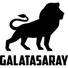 Stickrmarket | Galatasaray Aslanlı | Araba Laptop Duvar Folyo Sticker (Siyah)