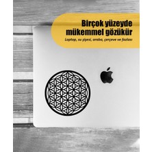 Stickrmarket | Yaşam Çiçeği | Araba Laptop Duvar Folyo Sticker (Siyah)