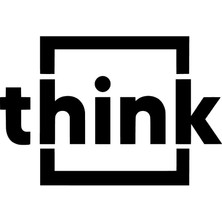 Stickrmarket | Think | Araba Laptop Duvar Folyo Sticker (Siyah)