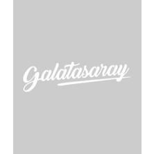 Stickrmarket | Galatasaray | Araba Laptop Duvar Folyo Sticker (Beyaz)