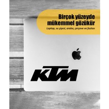 Stickrmarket | Ktm Logo | Araba Laptop Duvar Folyo Sticker (Beyaz)