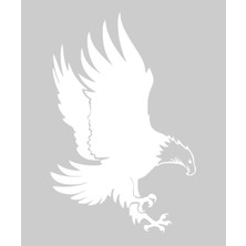 Stickrmarket | Avcı Kartal | Araba Laptop Duvar Folyo Sticker (Beyaz)
