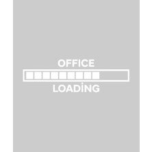 Stickrmarket | Office Loading | Araba Laptop Duvar Folyo Sticker (Beyaz)