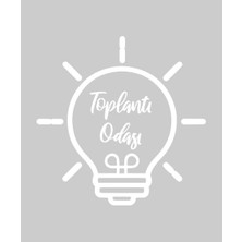 Stickrmarket | Toplantı Odası | Araba Laptop Duvar Folyo Sticker (Beyaz)