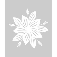 Stickrmarket | Sonbahar Çiçeği | Araba Laptop Duvar Folyo Sticker (Beyaz)