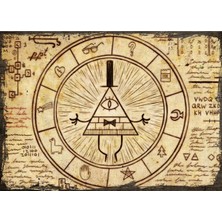 Webcenter Ahşap Tablo Esrarengiz Kasaba SEMBOLÜ 20 x 30 cm