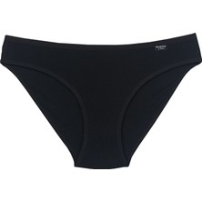 Bluence Siyah Düşük Bel Likralı Pamuklu Slip 12 Adet