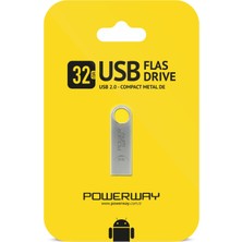 Powerway 32 GB USB 2.0 Metal Flash Bellek