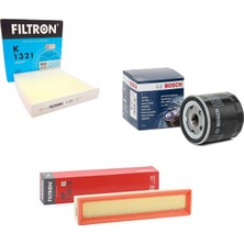 Bosch Renault Clio 4  1.2 Benzin Filtre Bakım Seti (2013-2019)
