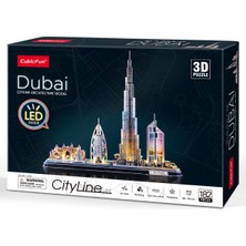 Cubic Fun Cubicfun Dubai 3D Puzzle 182 Parça LED Işıklı