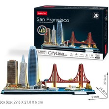 Cubic Fun Cubicfun San Francisco 3D Puzzle 90 Parça LED Işıklı