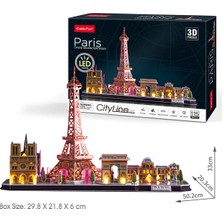 Cubic Fun Cubicfun Paris 3D Puzzle 115 Parça LED Işıklı