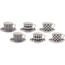 Karaca Chekers 6 Kişilik Kahve Fincanı Takımı 80 ml