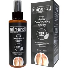 Mineroll Doğal Kristal Deodorant Sprey 150 ml + Ayak Koku Önleyici Kristal Deodorant Sprey 150ML