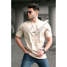 Madmext Bej T-Shirt 5369