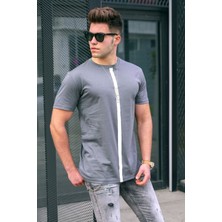 Madmext Baskılı Füme T-Shirt 5378