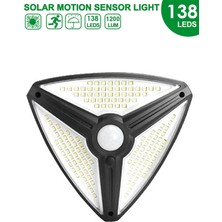 Trendpoint 138 Ledli Solar Bahçe Aydınlatması Lamba Hareket Sensörlü 3 Modlu Güneş Enerjili