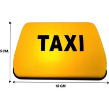 Carub Oto Mini Taksi Levhası Maketi Torpido Üstü Işıklı 12 V