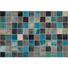 Sempati Halı Patchwork El Dokuma Eskitme Halı 160 x 230 cm 5932