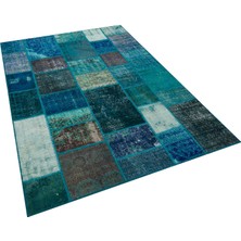 Sempati Halı Klasik Modern Patchwork Eskitme El Dokuma Halı 160 x 230 cm 5934
