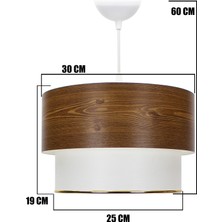 Vivido Abajur Pasta Sarkıt Avize Ahşap Desenli