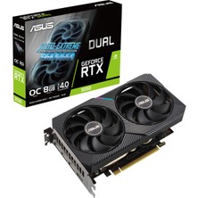 ASUS GEFORCE DUAL RTX 3050 8GB 128bit GDDR6 1852MHz OC HDMI 3xDP (DUAL-RTX3050-O8G) EKRAN KARTI